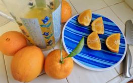 kitchen oranges being squeezed - 1