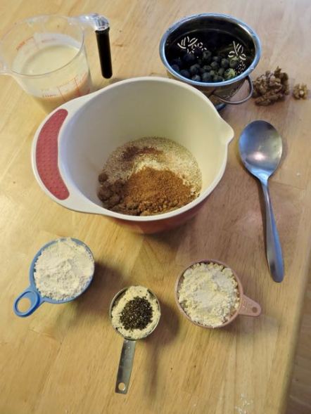 kitchen muffin dry and wet ingredients - 1