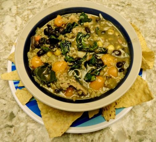 kitchen jeans chicken chard chile jan 19 - 1