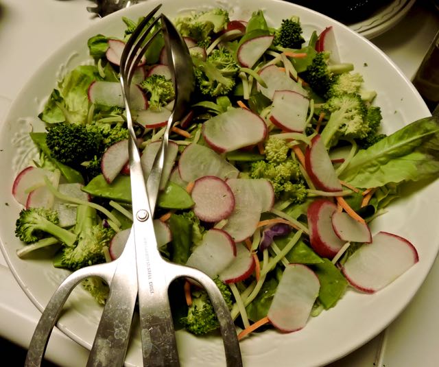 kitchen brendas broccoli radish peapods salad jan 20 - 1