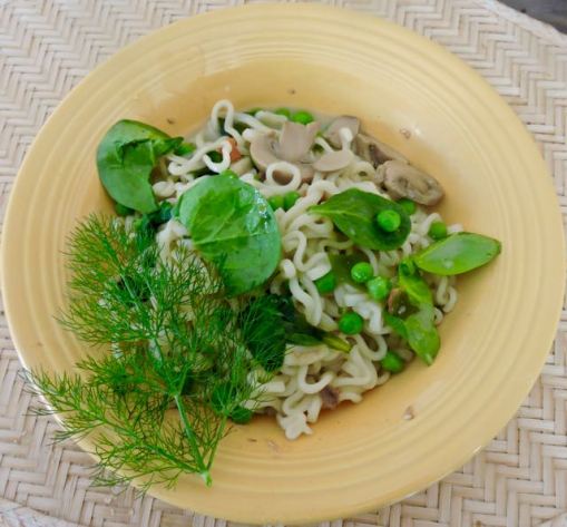 kitchen ramen w veggies fish 3 20 - 1