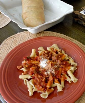 kitchen pasta arabiatta sauce semolina bread 5 17 20 - 1