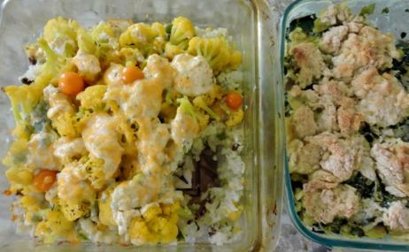 kitchen 2 casseroles cauliflower and chicken biscuit 6 10 20 - 1