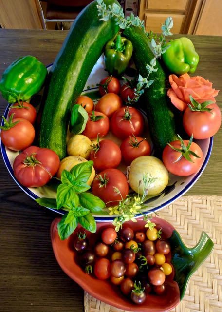 kitchen still life veggies herbs flowers 7 7 20 - 1