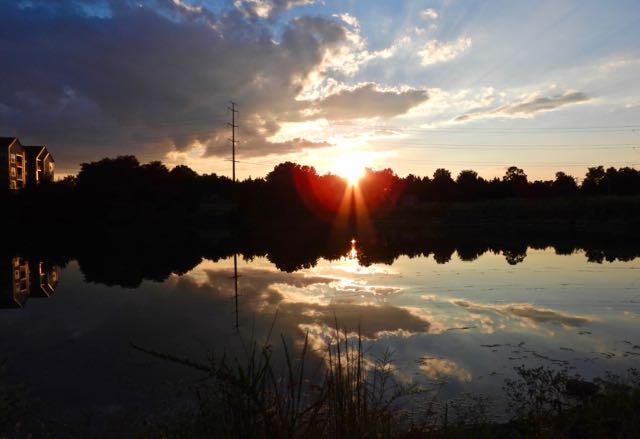 lake cameron sunset penumbra and reflections nature walk aug 27 2022 - 1