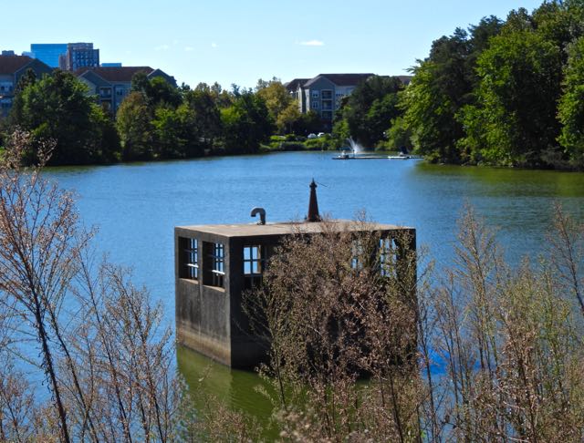 lake cameron outflow above dam for sugarland run sep 23 2022 - 1