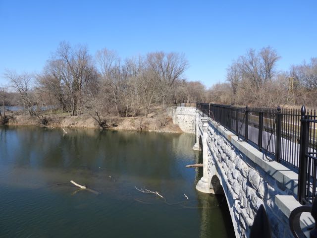 potomac valley C&amp;O aqueduct crosses conococheague creek at Williamsport feb 18 2023 - 1
