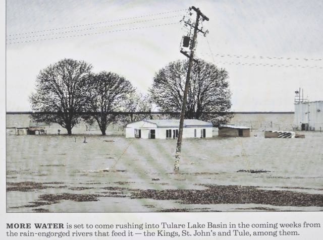LA Times flooded farm lake tulare Mar 26 2023 - 1